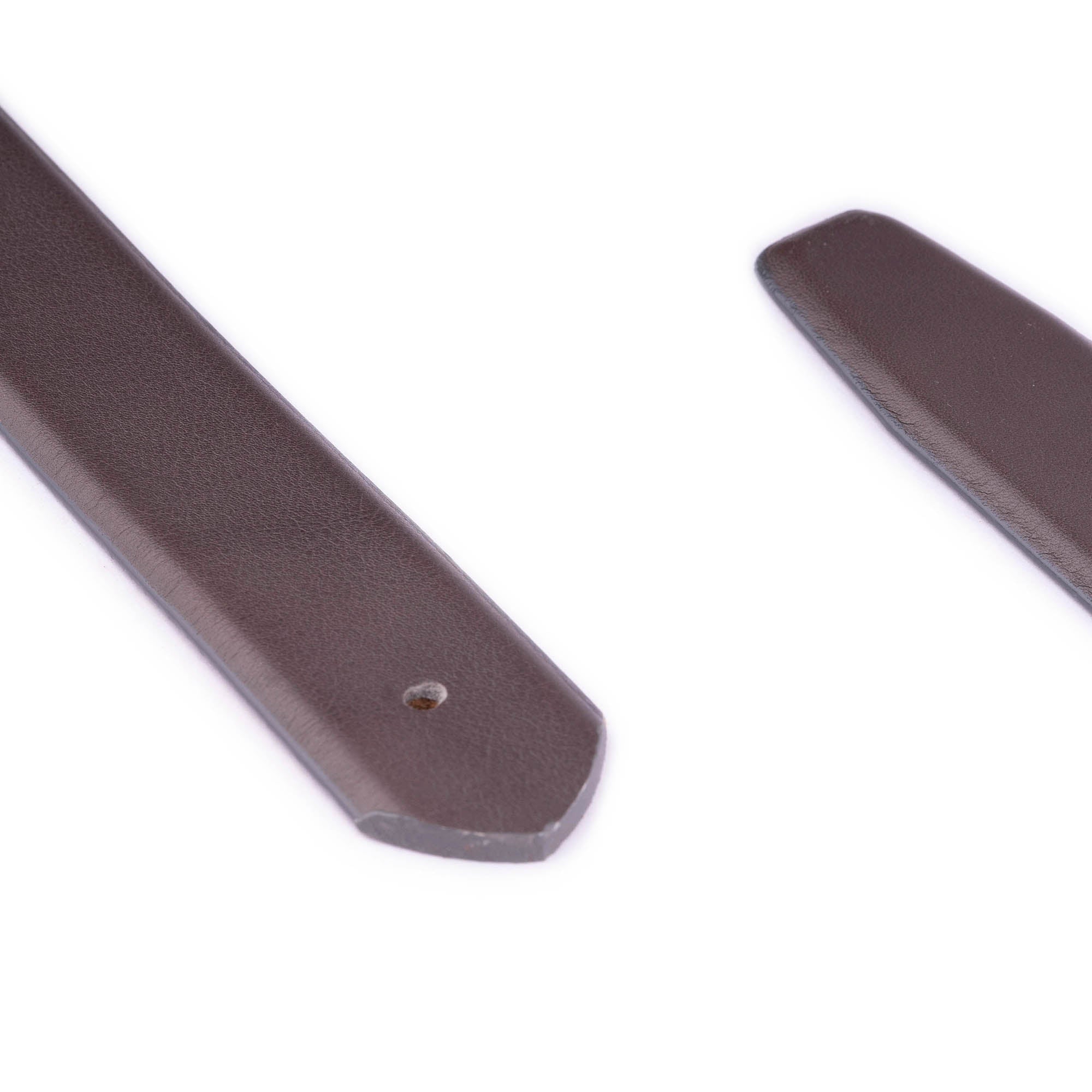 Genuine Gray Leather Belt Strap with Pre-Punched Holes - Replacement Strap for Ferragamo Women's Buckles | Perfect for Bag, Shoe & Accessory Repair