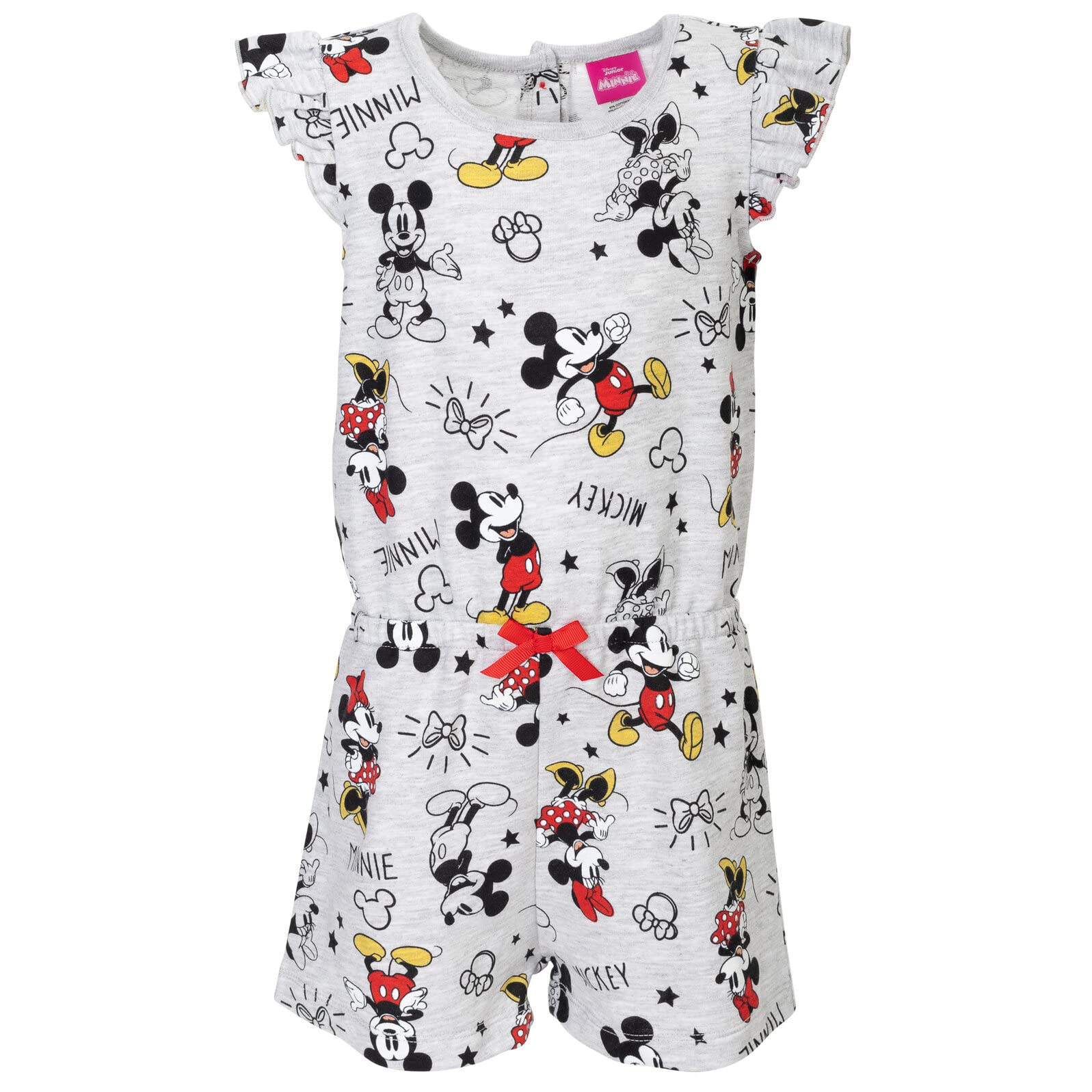 Disney Minnie Mouse & Mickey Mouse Baby Girls Romper - Nightmare Before Christmas, Toy Story, Lion King - Infant to Big Kid Sizes - Perfect for Birthday Parties, Halloween Costumes & Disney-Themed Outfits