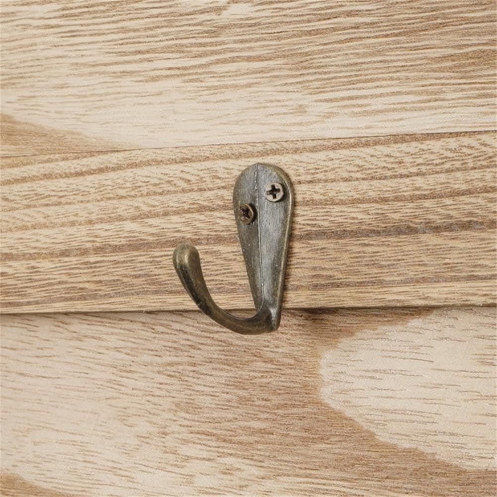 Solid Wood Barn Door Style Corkboard & Key Storage Wall Organizer - American Furniture Classics with Distressed Natural Finish | Perfect for Home Office, Entryway & Farmhouse Decor