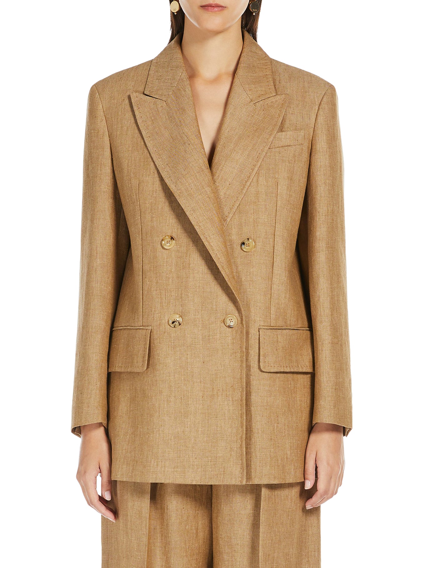 Olimpia Linen Jacket for Women - Lightweight Summer Blazer, Breathable & Comfortable - Perfect for Office, Travel & Casual Outfits