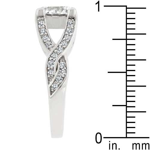 Stunning Brilliant Twist Engagement Ring - Elegant Diamond Wedding Band for Women - Perfect for Proposals, Anniversaries & Special Occasions