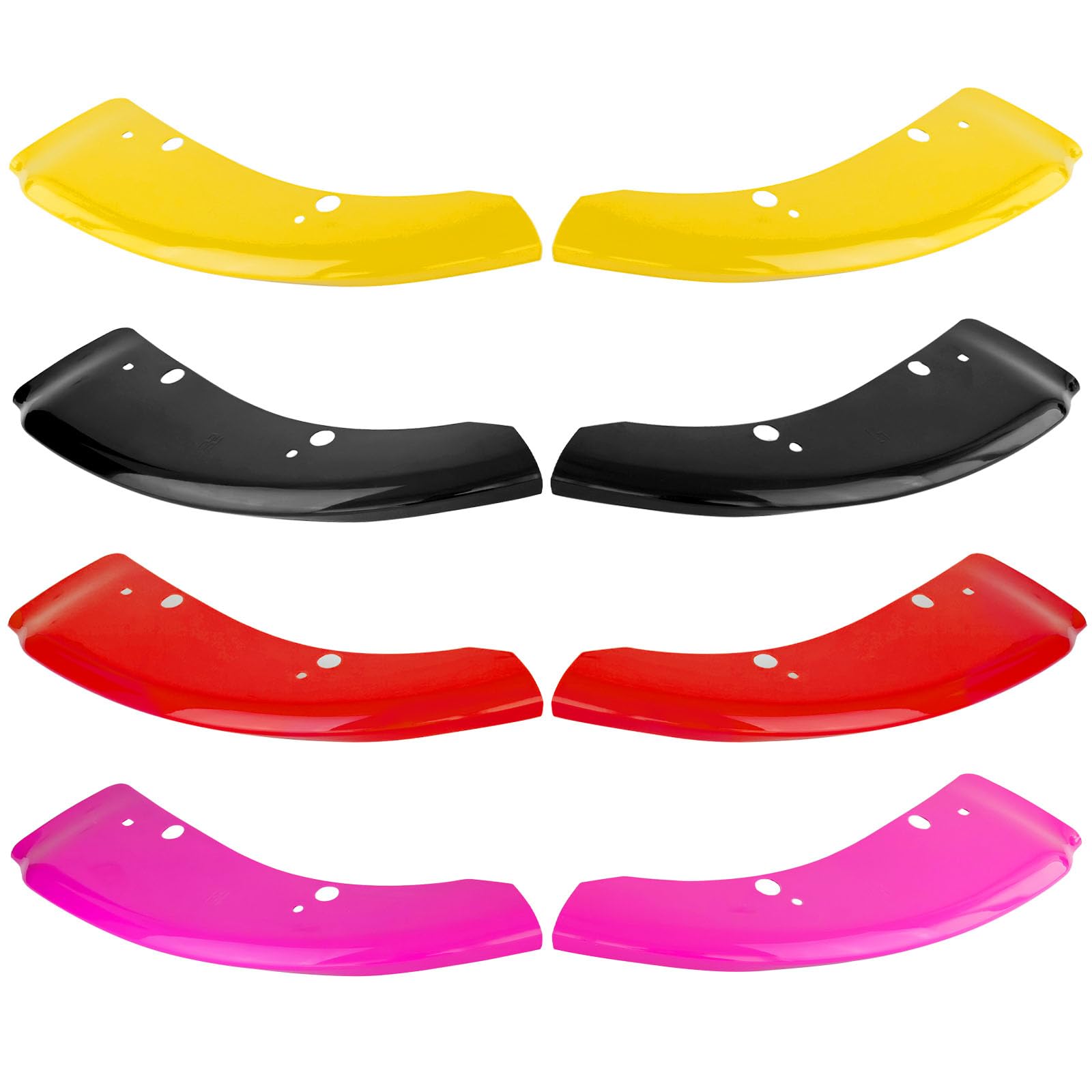 High-Performance Front Bumper Lip Splitter Protector for 2015-2024 Dodge Charger Hellcat/SRT 392/Scat Pack/RT - Compatible with 2019-2024 Charger GT/RT - Durable Red ABS Plastic - Enhances Aerodynamics & Protects Your Vehicle - Perfect for Racing, Car Shows & Daily Driving