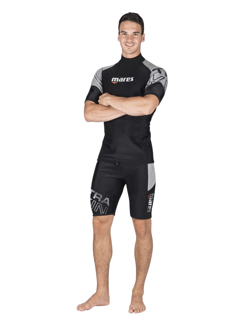 Mares Ultraskin Short Sleeve Rash Guard for Men - UPF 50+ Sun Protection, Quick Dry, Comfort Fit - Ideal for Scuba Diving, Snorkeling, Surfing & Water Sports