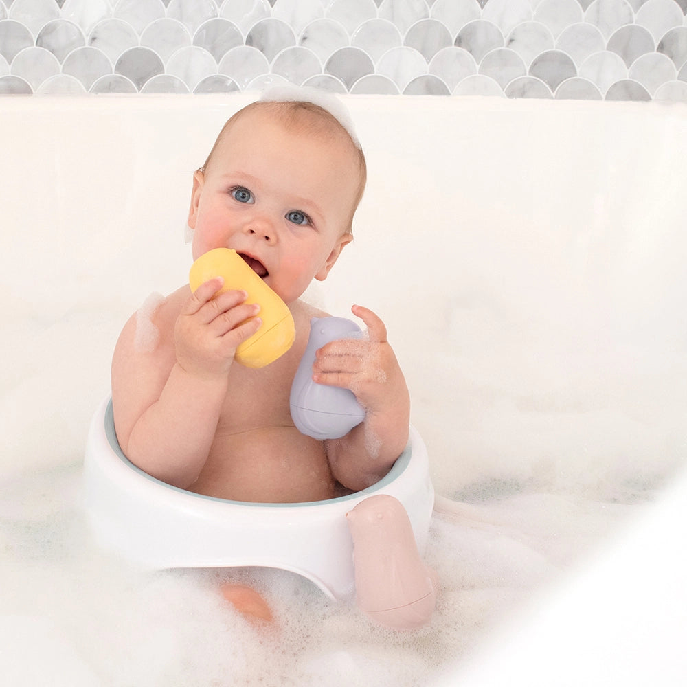 3 Pack Silicone Squeeze Bath Toys - Cute Duck Shaped Water Play for Babies & Toddlers - Bathtime Fun, Sensory Development & Pool Party Games
