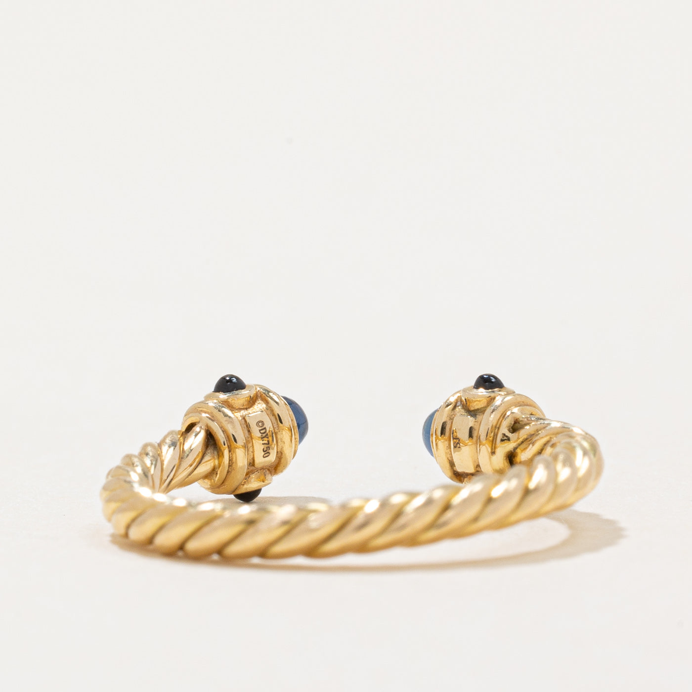David Yurman Renaissance Sapphire Ring | 0.62ctw Blue Sapphire & Diamond Ring | Size 4.25 | Elegant Jewelry for Women, Perfect for Engagement, Anniversary & Special Occasions
