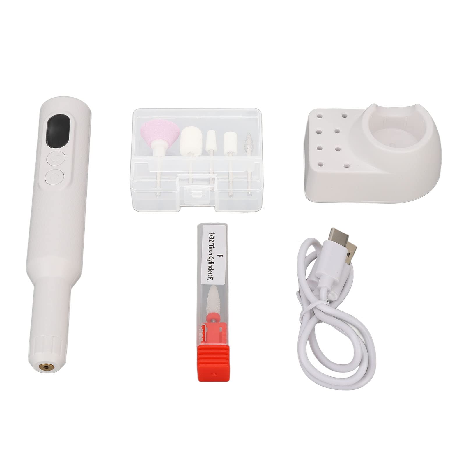 Professional Cordless LED Nail Drill Machine - 18000 RPM Rechargeable Electric Nail File for Salon & Home Manicures | Portable Nail Art Design Kit for Women | Perfect for DIY Nail Care, Gel Polish Removal & Professional Salon Treatments