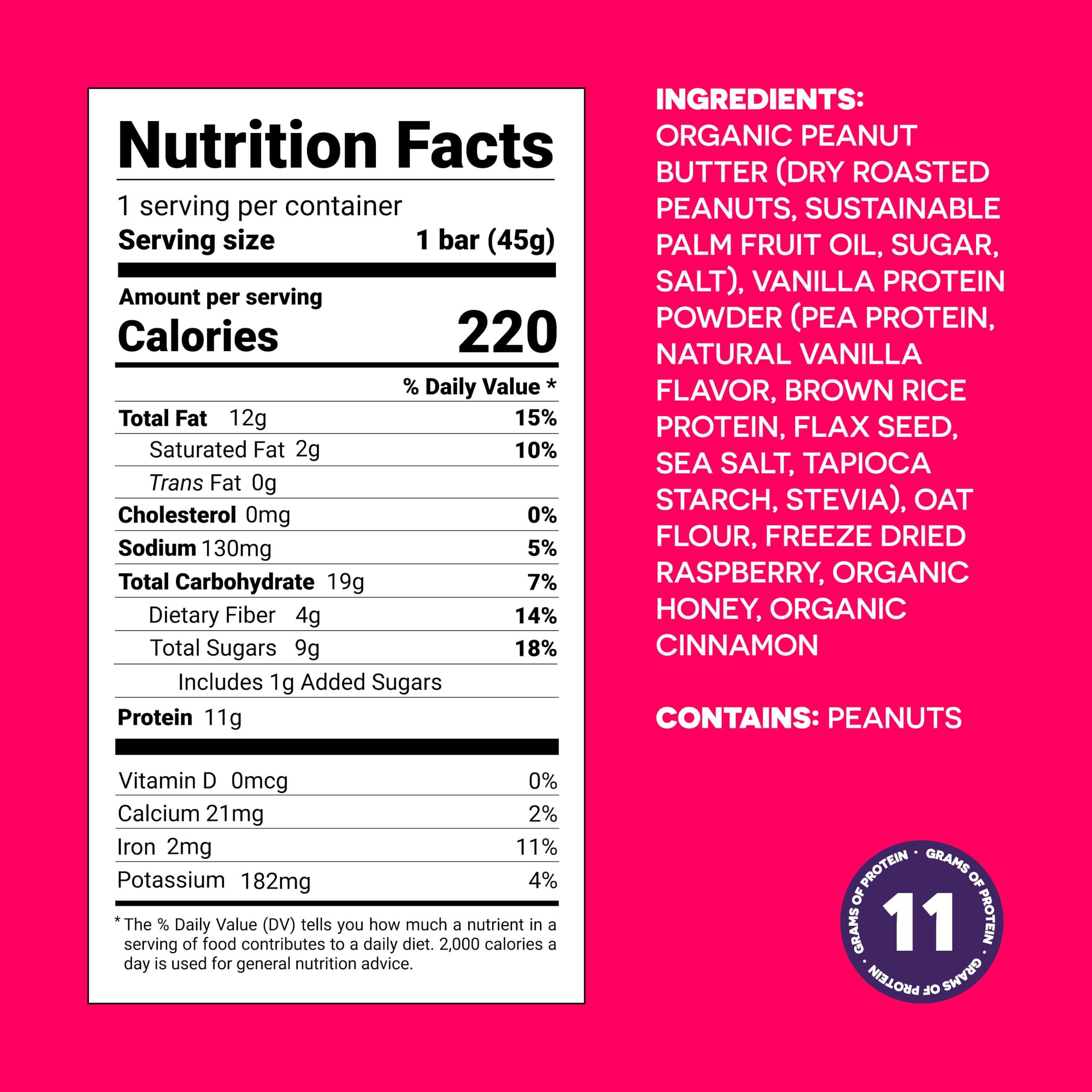 FROPRO Plant Protein Snack Bars - Vegan Protein Bars, All-Natural, Gluten Free, Dairy Free, Soy Free, Low Calorie High Protein Snacks | PB & J Flavor, 12 Pack | Perfect for Post-Workout, Healthy On-The-Go Snacking & Weight Management
