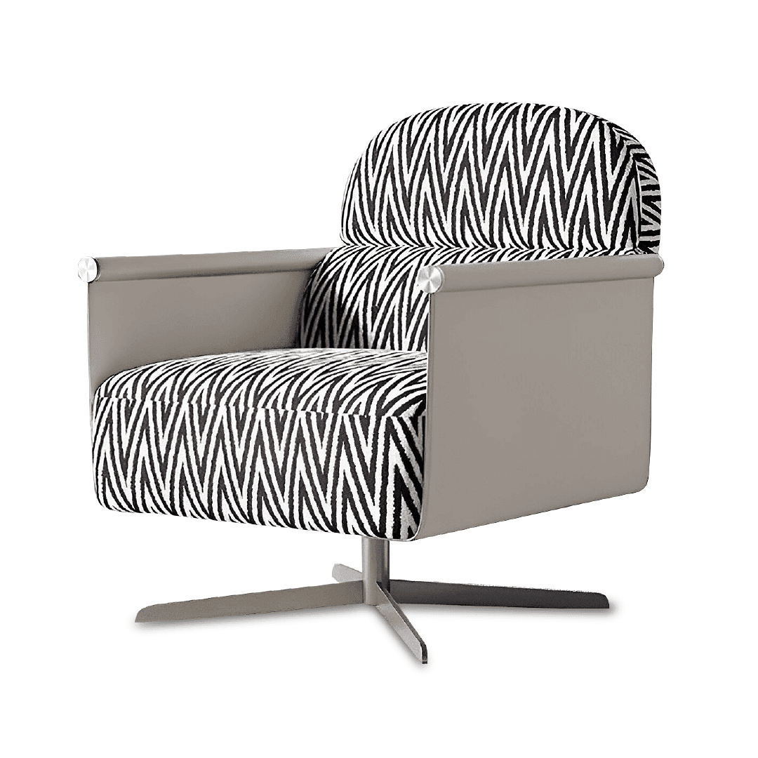 Emberly Printed Fabric Armchair - Modern Accent Chair for Living Room, Bedroom & Office - Stylish Home Decor with Floral Design - Perfect for Relaxing & Reading