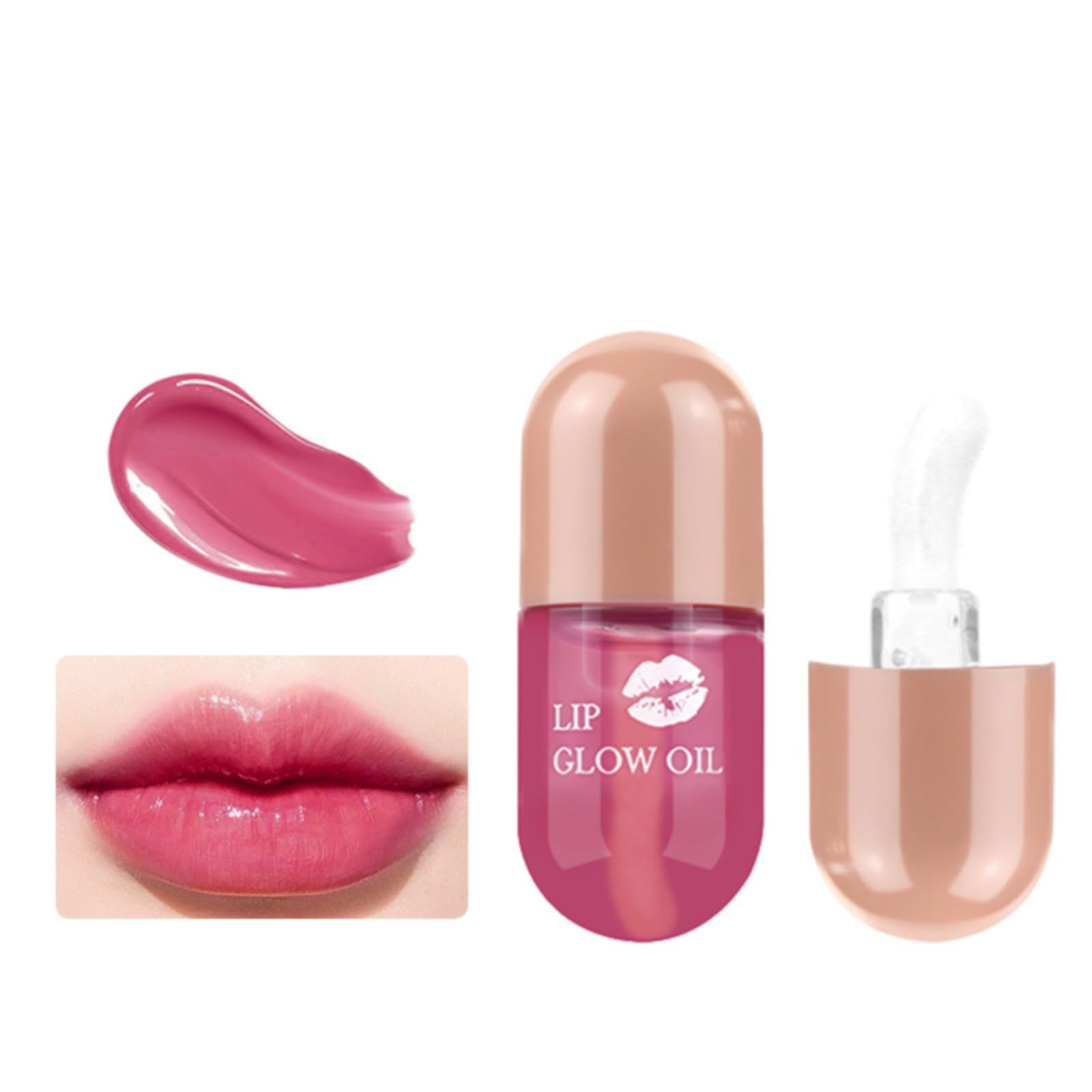Long Lasting Waterproof Lip Tint - Mini Lip Glow Oil, Non-Sticky Liquid Lip Color | Full Coverage, Transfer-Proof, Velvet Lip Gloss for Women | Perfect for Daily Wear, Parties & Special Occasions