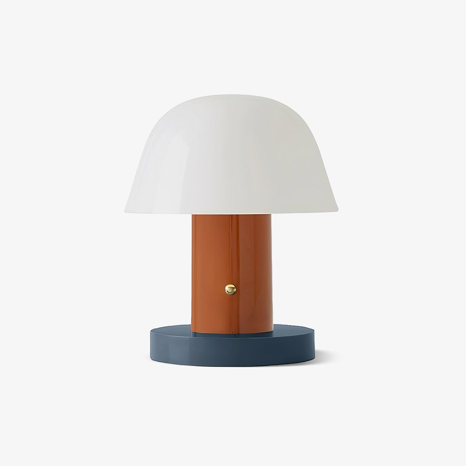 Mushroom Bliss Cordless LED Lamp - Portable Night Light for Bedroom, Nursery, Camping & Outdoor Decor - Dimmable & USB Rechargeable