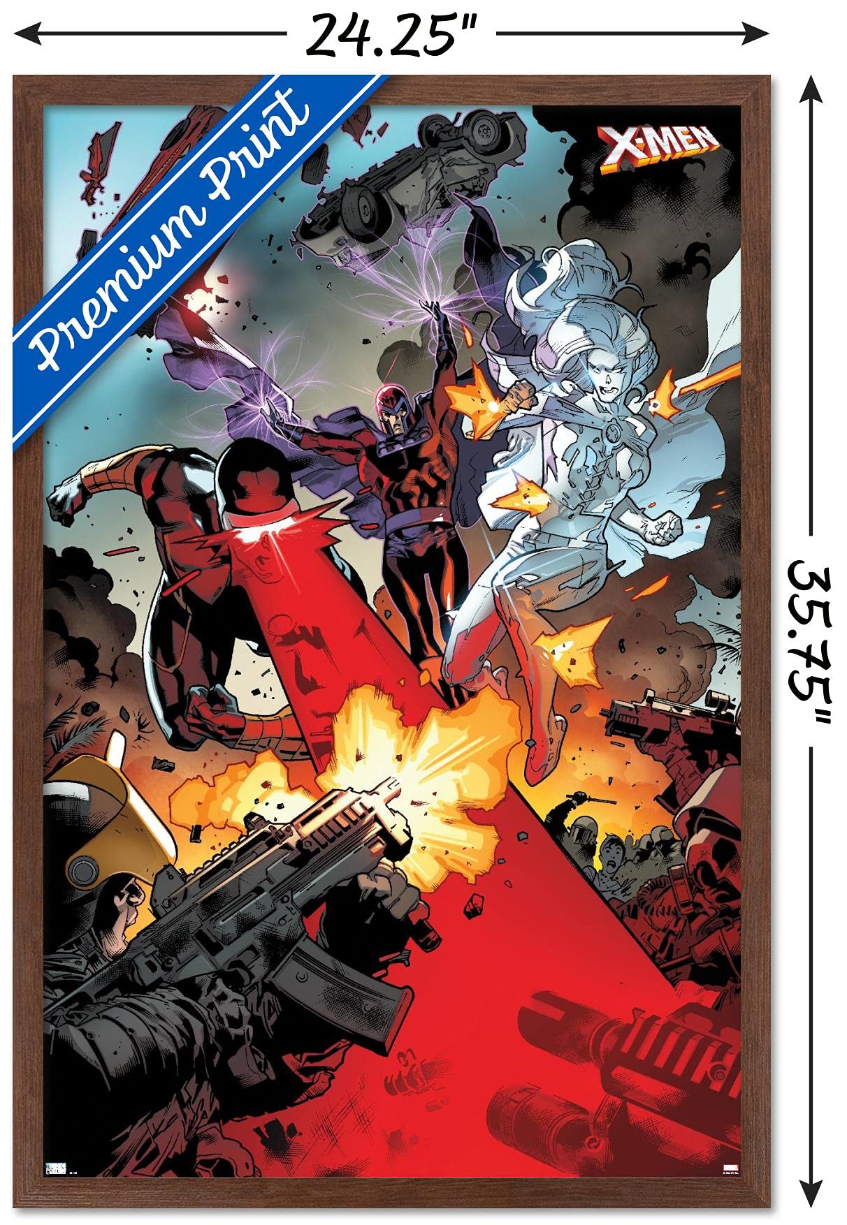Marvel Comics X-Men Wall Poster - Cyclops, Magneto & Emma Frost Art Print 34