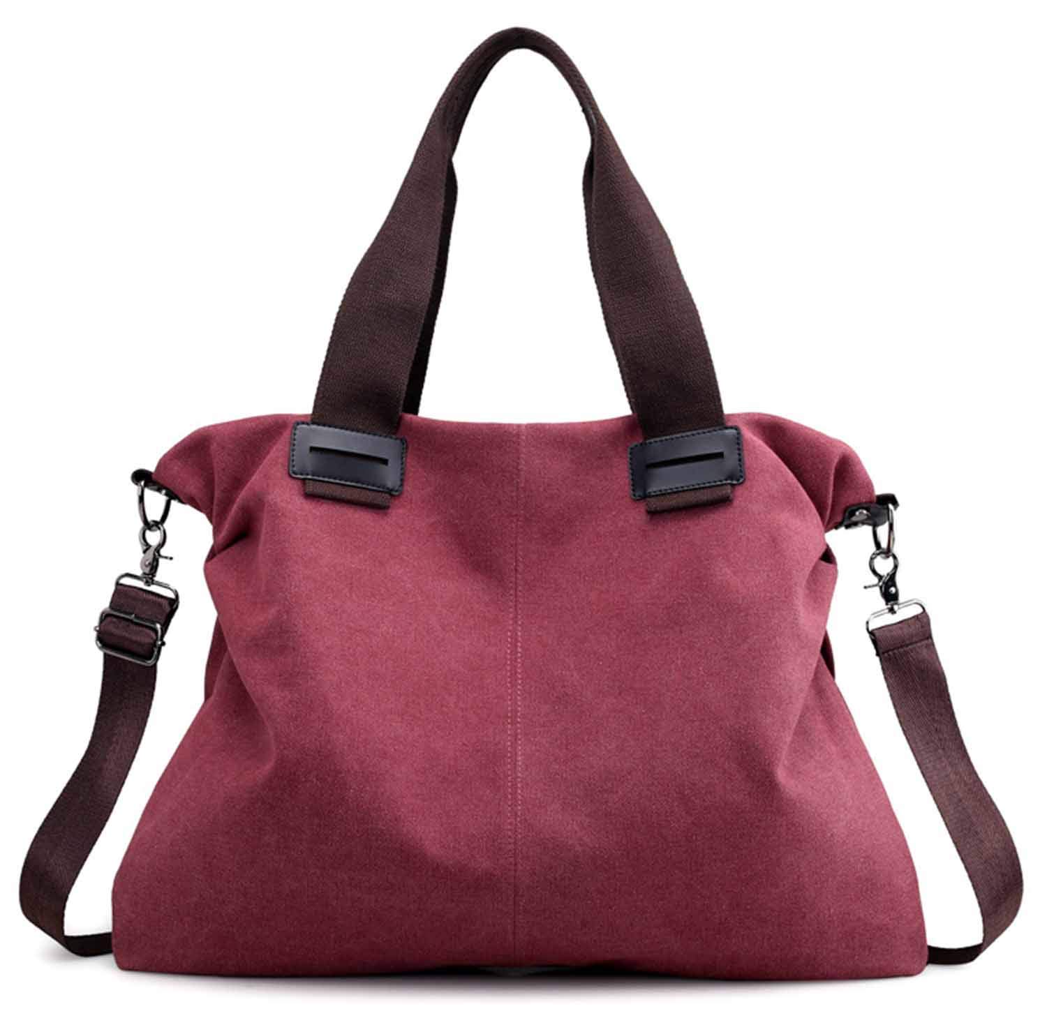 Vintage Women's Canvas Shoulder Bag Crossbody Tote Purse - Stylish & Durable B18 - Perfect for Work, Travel & Everyday Use