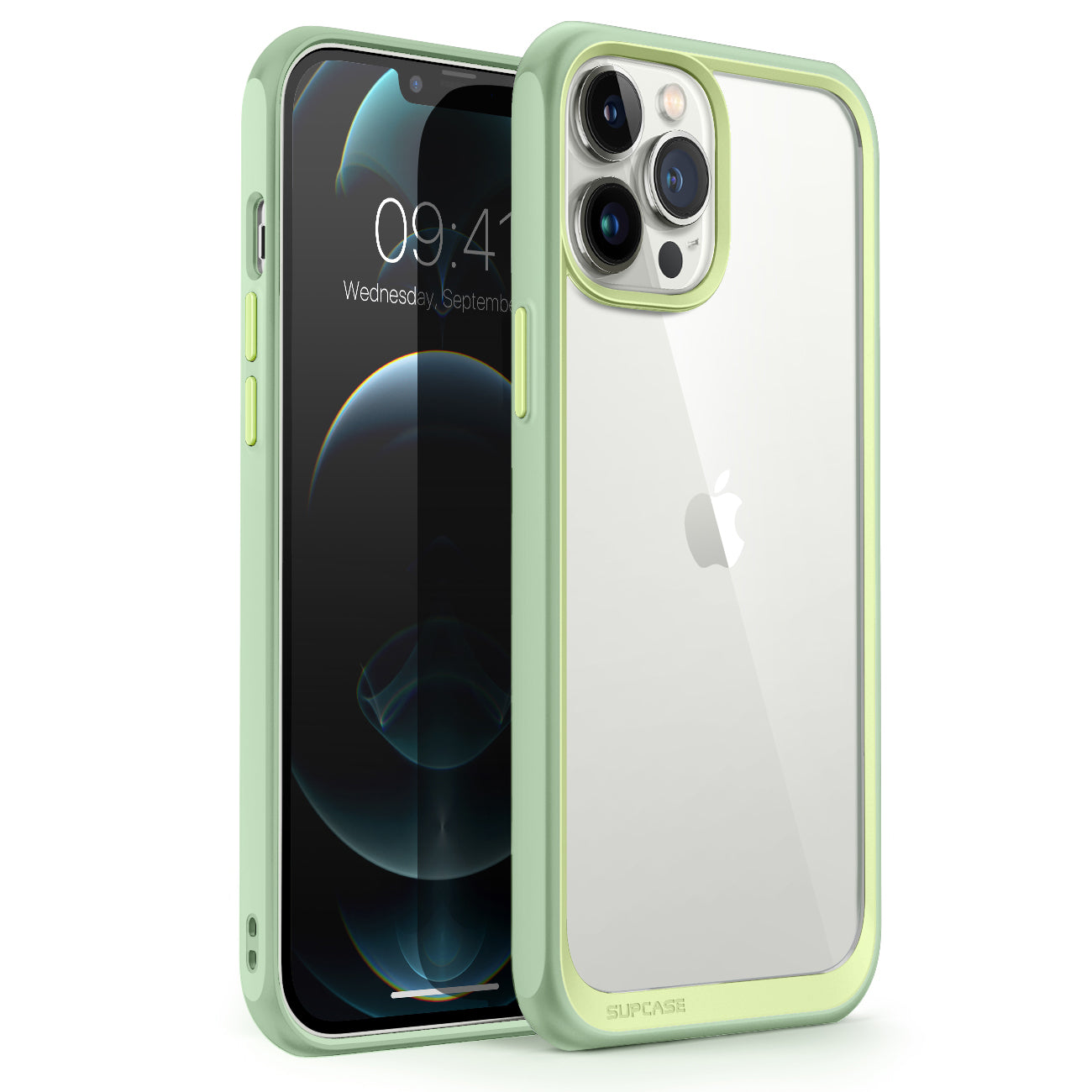 iPhone 13 Pro Case 6.1 Inch - Slim Clear Protective Cover with Shock Absorption | Unicorn Beetle Style in Mint Green | Perfect for Everyday Use, Travel & Outdoor Activities