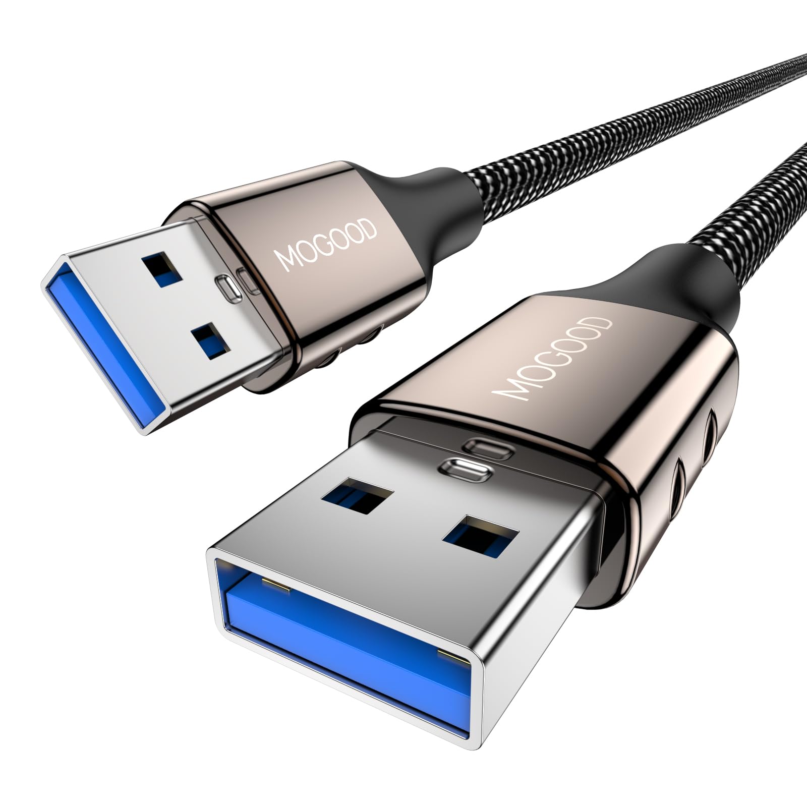 MOGOOD USB 3.0 Cable 1M (3.3ft) - High Speed 5Gbps A Male to A Male Data Transfer Cable for Hard Drive, Monitor, Camera, Stylus | Durable USB Extension Cord for Office, Home & Travel Use