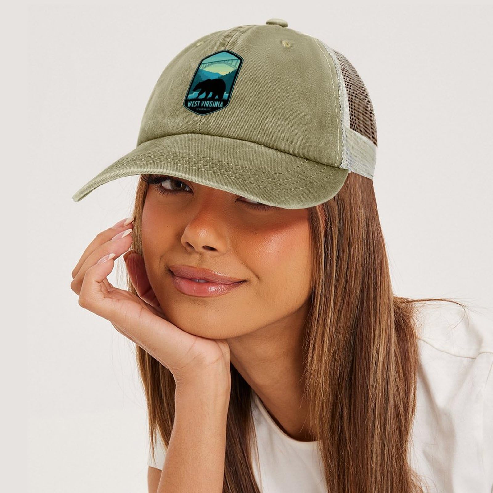 Funny Mesh Trucker Hats for Men - Breathable Golf & Outdoor Cap with Adjustable Snapback - Perfect for National Park Visits, Hiking, and Casual Wear