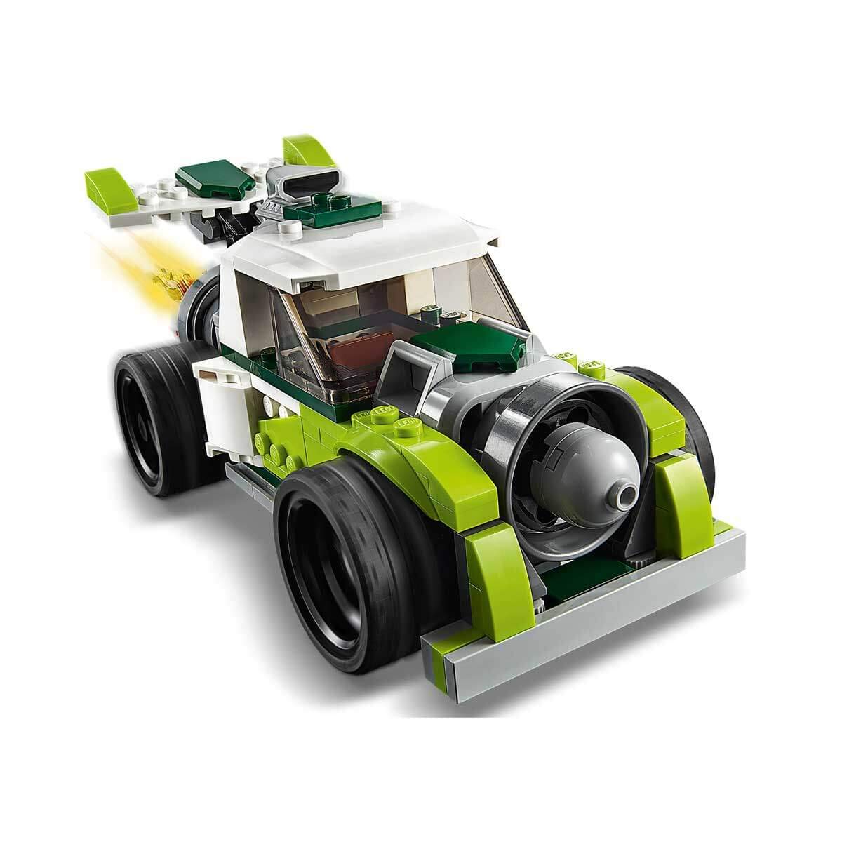 LEGO Creator 3-in-1 Rocket Truck, Off-Road Vehicle & Quad Bike Building Kit (104 Pieces) - Vehicle Collection Series for Kids & Adults - Creative Play, STEM Learning & Gift Ideas