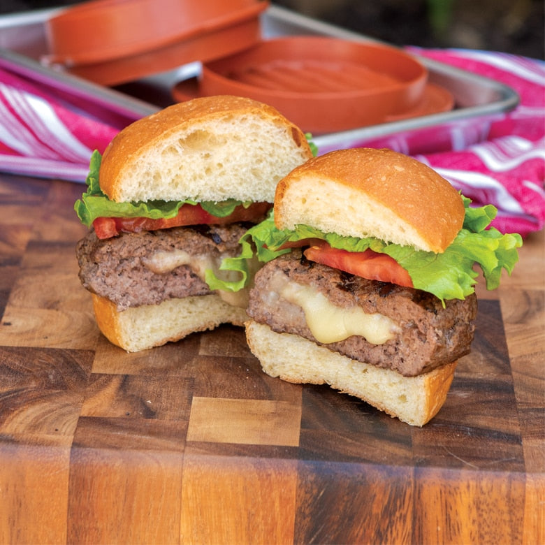 Premium Stainless Steel Stuffed Burger Press - Make Juicy, Flavorful Burgers at Home | Perfect for BBQ, Grilling & Outdoor Cooking