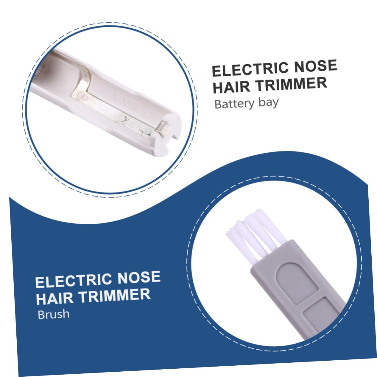 Baluue Rechargeable Electric Nose Hair Trimmer - Painless Nose & Facial Hair Remover for Men & Women - Compact & Portable Grooming Tool for Travel, Home & Office Use
