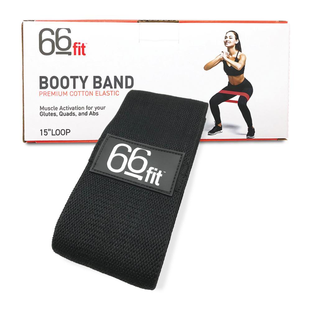 66Fit Booty Band Loop - Premium Resistance Bands for Glutes & Leg Workouts - Home Gym, Yoga, Pilates & Fitness Training Accessories