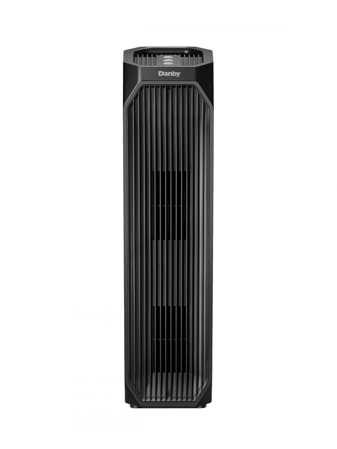 Danby DAP143BAB UV Air Purifier for Home & Office - Covers up to 210 sq. ft. - Black - Eliminates Allergens, Dust & Odors - Perfect for Bedrooms, Living Rooms & Small Spaces