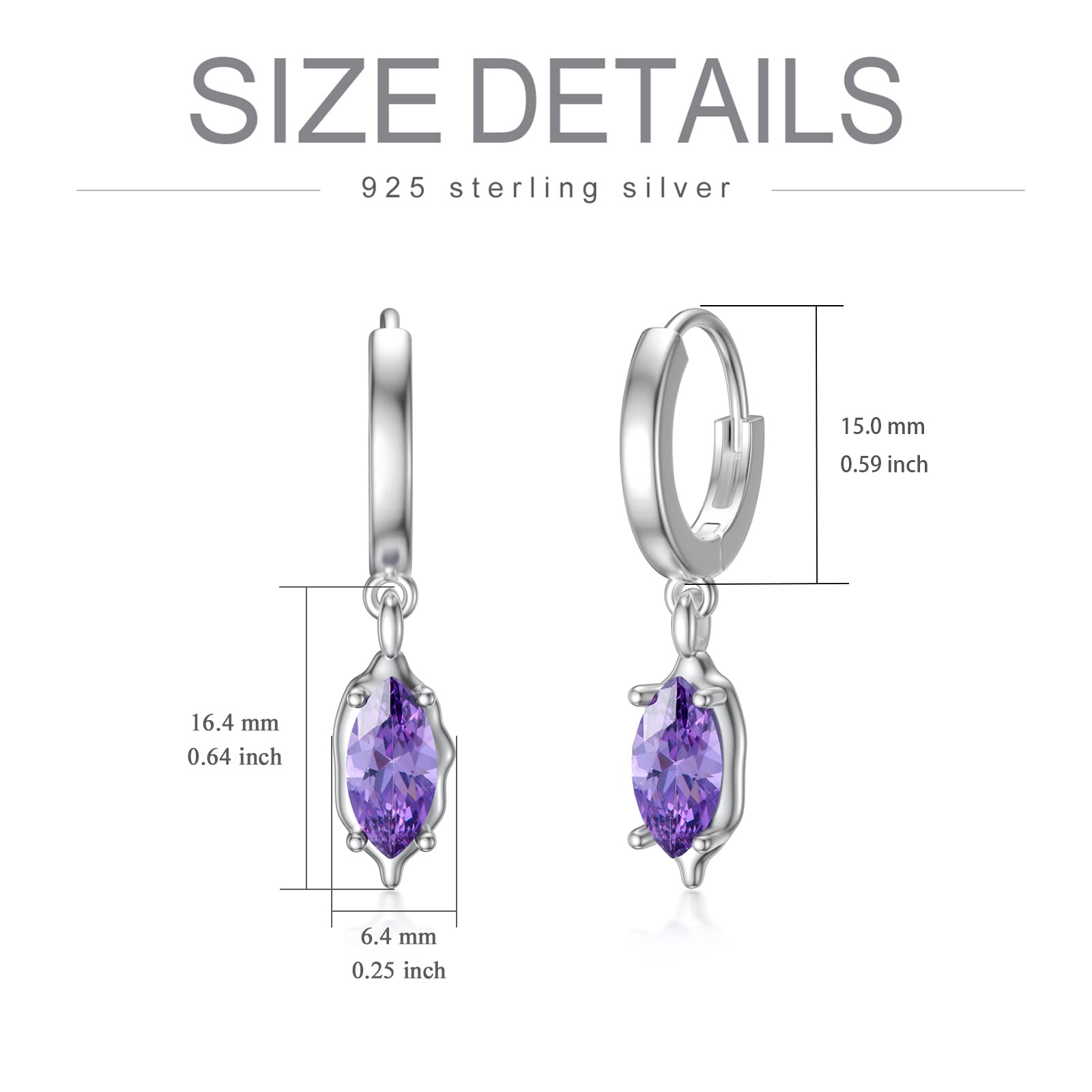 POPKIMI Sterling Silver Stud Earrings for Women - Minimalist Promise Jewelry Set, Perfect Birthday Gift for Her, Anniversary or Valentine's Day Present | Ideal for Everyday Wear, Date Nights & Special Occasions