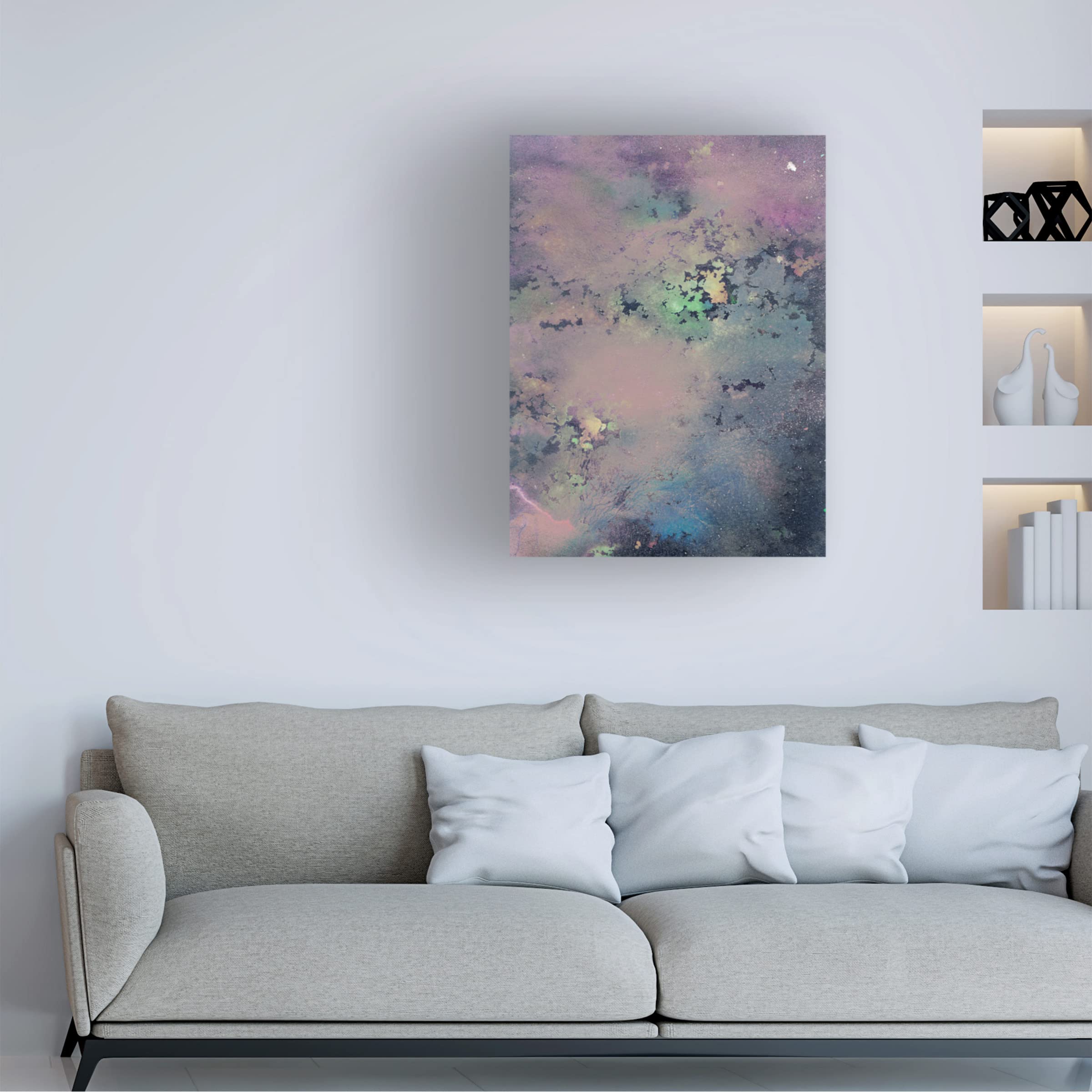 Trademark Fine Art 'Cosmic Unicorn I' Canvas Wall Art by Pam Ilosky - Fantasy Home Decor for Living Room, Bedroom & Nursery
