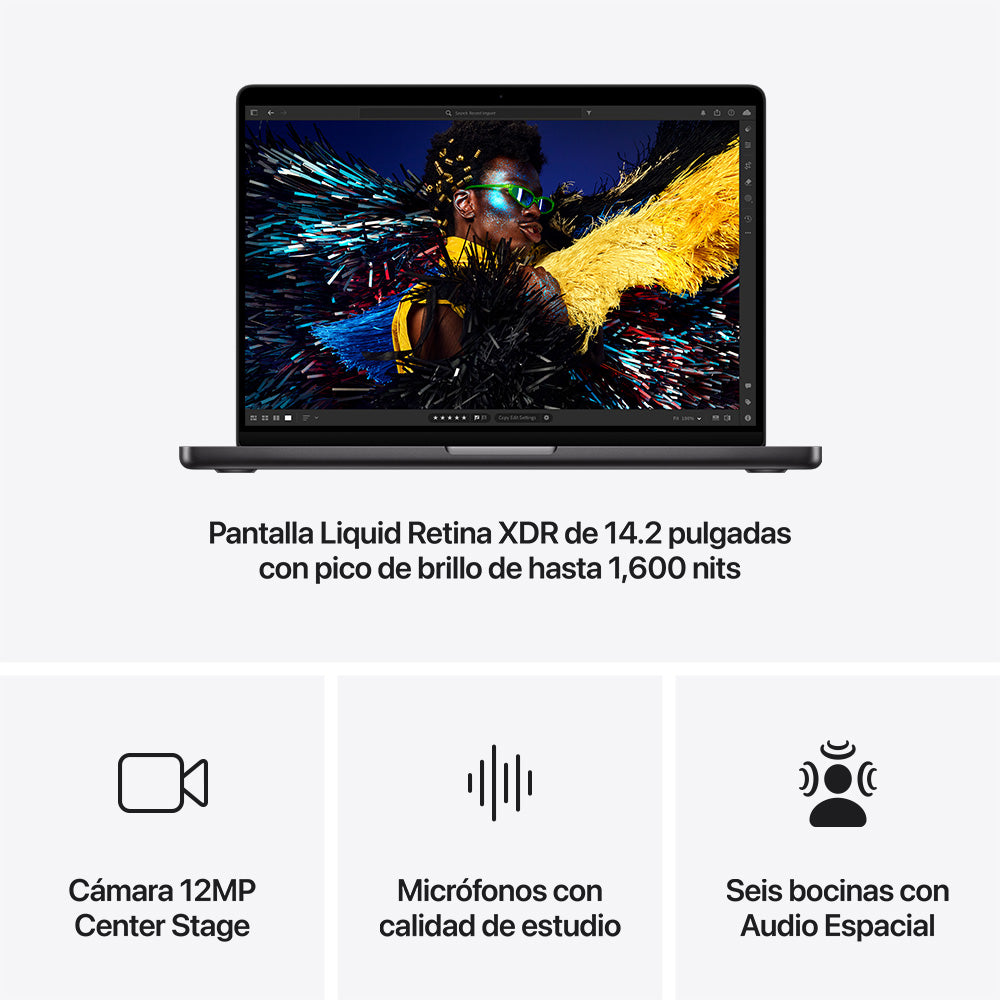 Apple MacBook Pro 14-inch Laptop with M4 Pro Chip - 14-Core CPU, 20-Core GPU, 1TB SSD Storage - Space Black | Perfect for Graphic Design, Video Editing & Professional Work