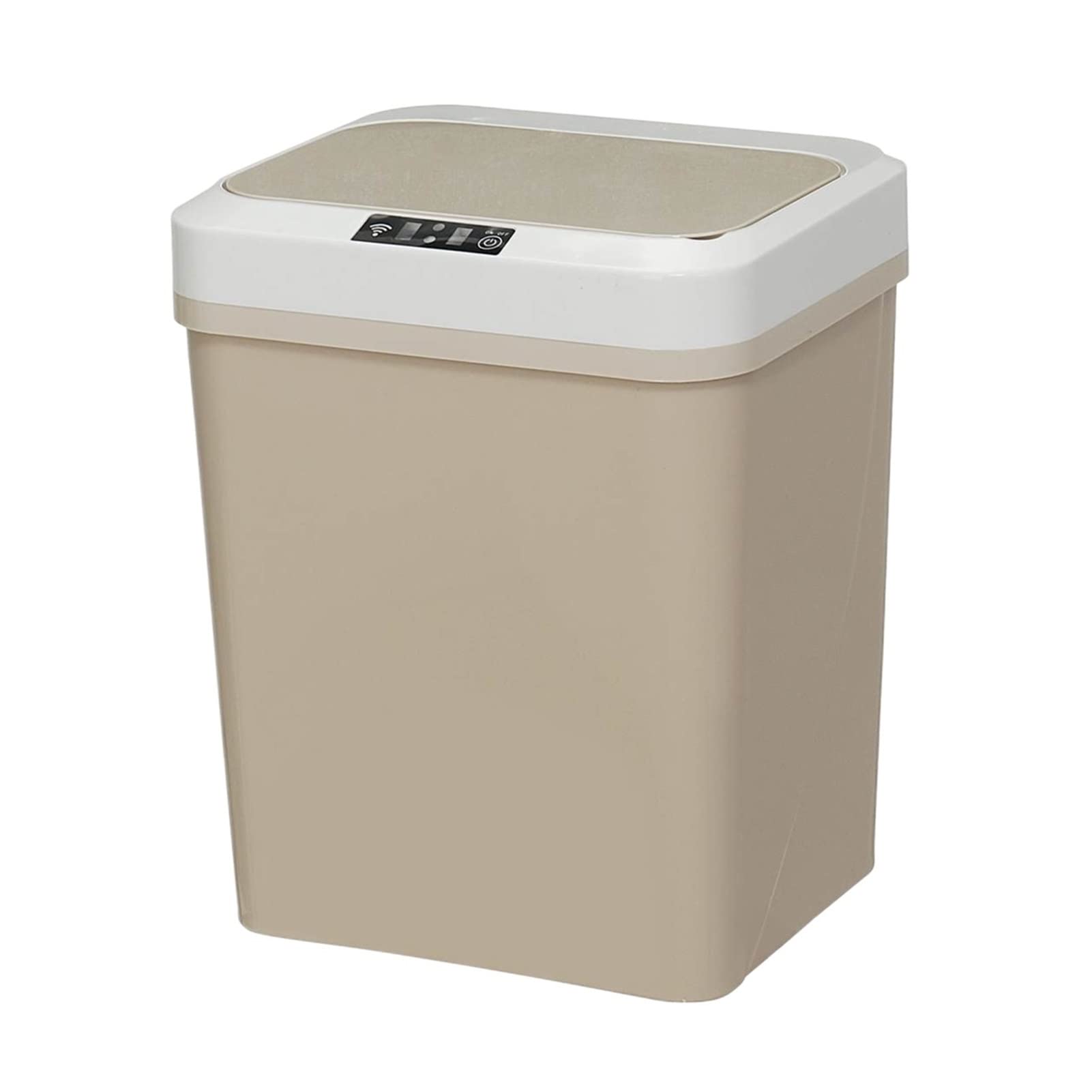 TOMYEUS 15L Smart Sensor Trash Can - Automatic Motion-Activated Garbage Bin with USB Charging, Hands-Free Waste Bin for Kitchen, Bathroom, Office (Color: Black) - Perfect for Hygienic Home & Commercial Use