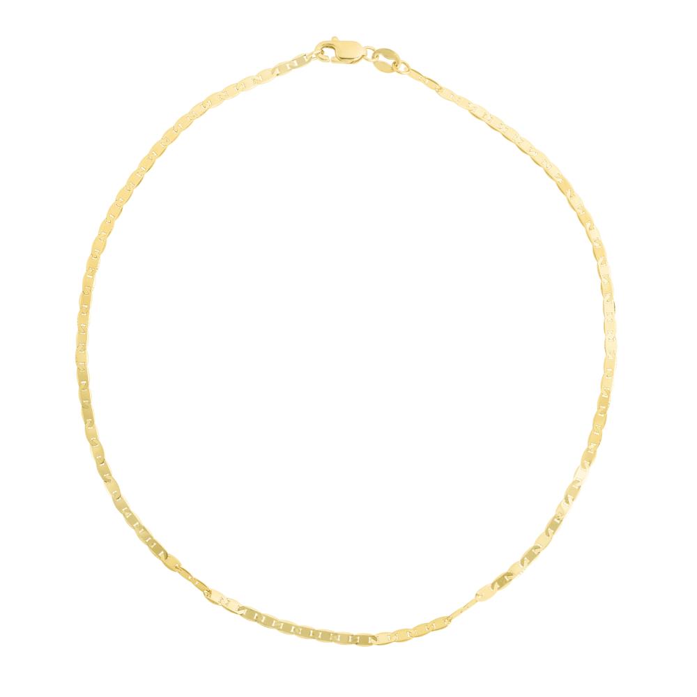 14K Gold 1.7mm Mariner Chain Necklace for Men & Women - Dainty & Durable Italian Rope Chain Jewelry - Perfect for Everyday Wear, Layering & Gifts