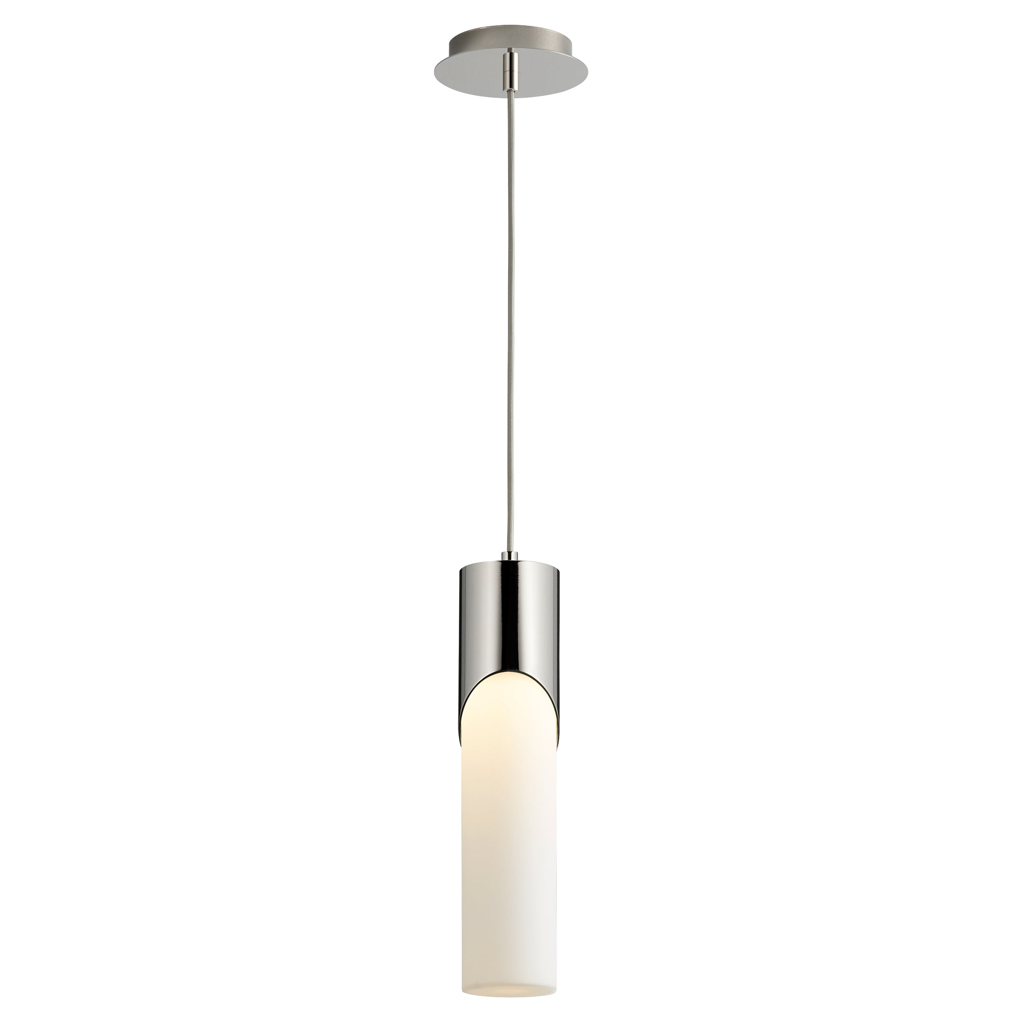 Oxygen Ellipse 3 678 120 Pendants in Polished Nickel - Modern Lighting Fixture for Living Room, Bedroom & Dining Room Decor
