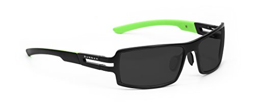 GUNNAR Gaming Glasses - Blue Light Blocking (90%) - RPG Razer Edition Onyx Sun Tint for PC Gaming, Esports & Digital Eye Strain Relief