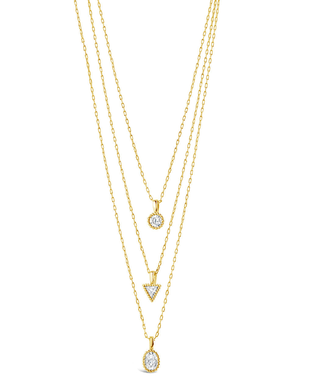 Julie CZ & Layered Chain Necklace - Elegant Cubic Zirconia Layered Necklace for Women, Perfect for Date Night, Party & Everyday Wear