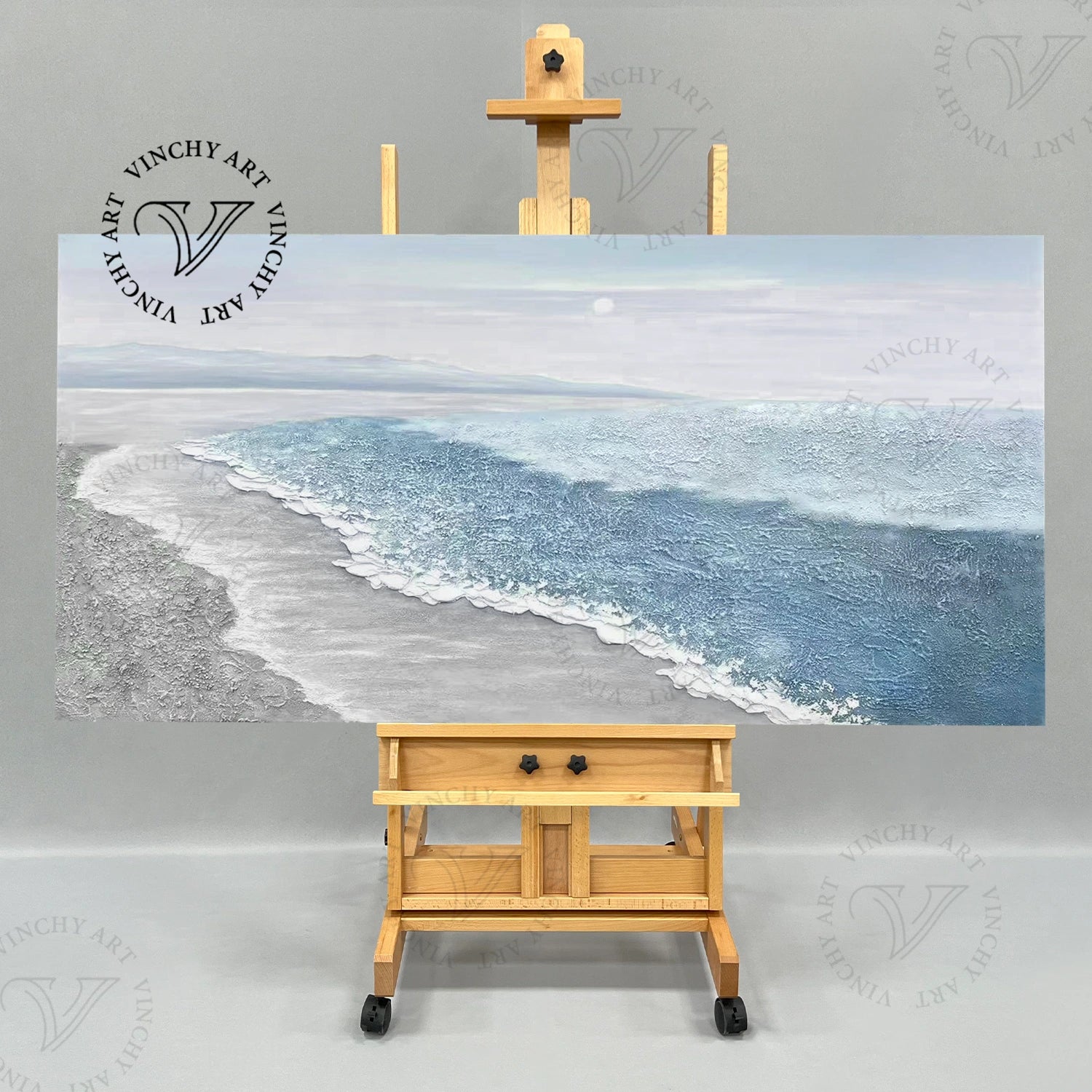 Ocean And Sky Painting #OS 057 - Stunning Seascape Wall Art for Home & Office Decor | Coastal Themed Living Room & Bedroom Wall Decor