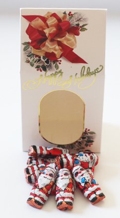 Scott's Cakes 8 oz Solid Milk Chocolate Peanut Butter Filled Santa Claus - Foil Wrapped Holiday Treats for Christmas Gifts, Stocking Stuffers & Party Favors