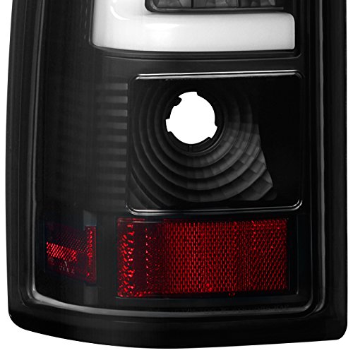 AKKON Black Bezel LED Tube Tail Brake Lights for 1999-2006 GMC Sierra & 1999-2002 Chevy Silverado Pickup Trucks - Waterproof & Durable Replacement Lamps for Night Driving & Enhanced Safety