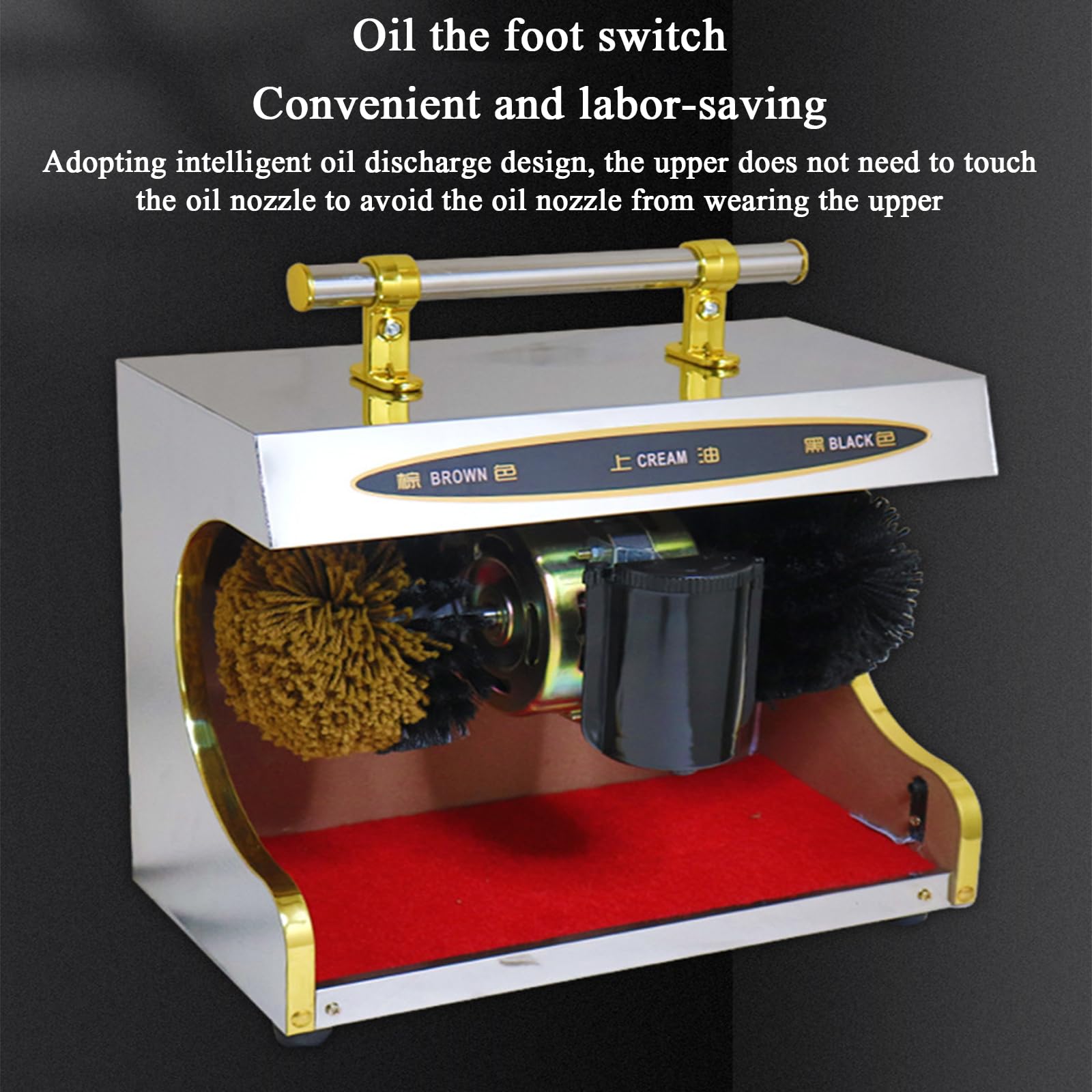 Automatic Shoe Polishing Machine for Home & Commercial Use - Electric Shoe Cleaner with Induction Technology - Perfect for Hotels, Lobbies, Offices & Household Shoe Care