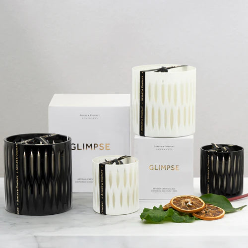 Luxury Scented Candle 440g - Glimpse Blanc by Apsley & Co | Premium Home Decor for Relaxation & Aromatherapy