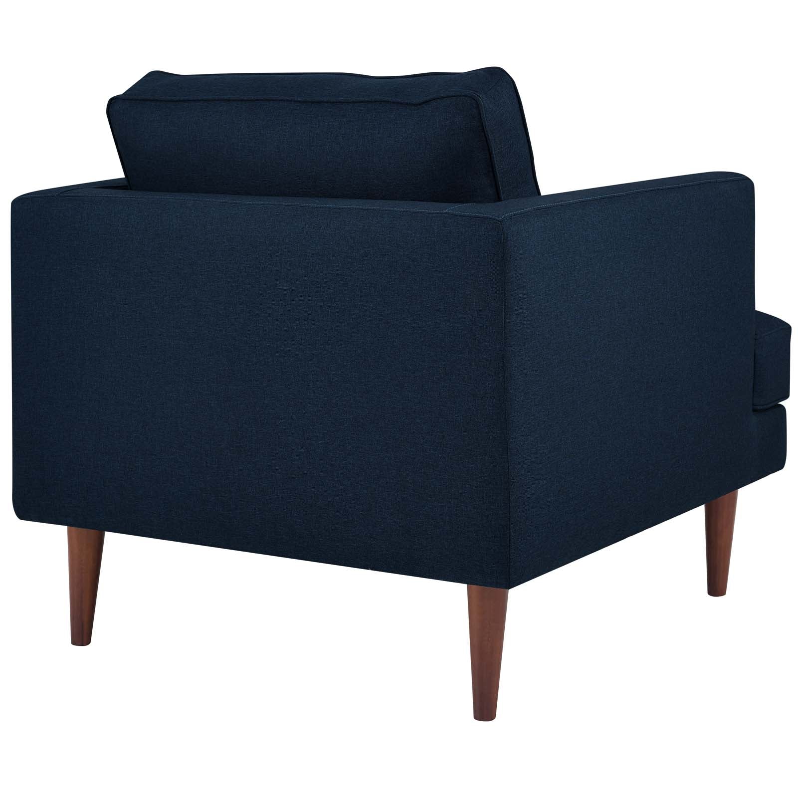 Comfortable Agile Upholstered Fabric Armchair - Modern Living Room Accent Chair for Relaxing & Reading - Perfect for Home, Office or Lounge Areas