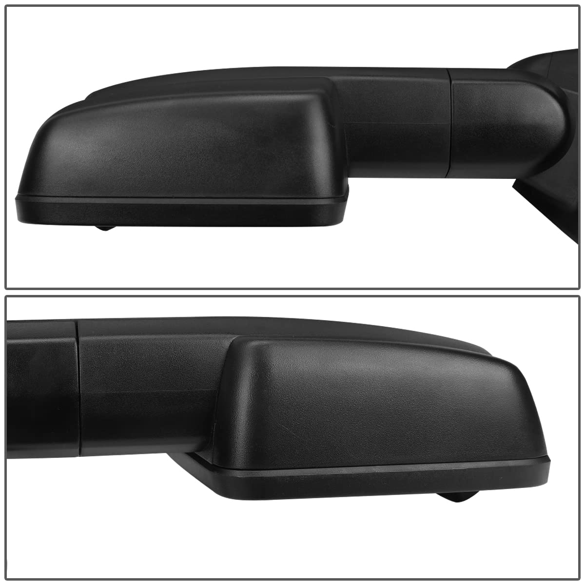Auto Dynasty Black Power Heated Amber LED Turn Signal Tow Mirrors for 2003-2007 Chevy Silverado, GMC Sierra, Tahoe & Yukon - Enhanced Visibility & Safety for Towing & Night Driving