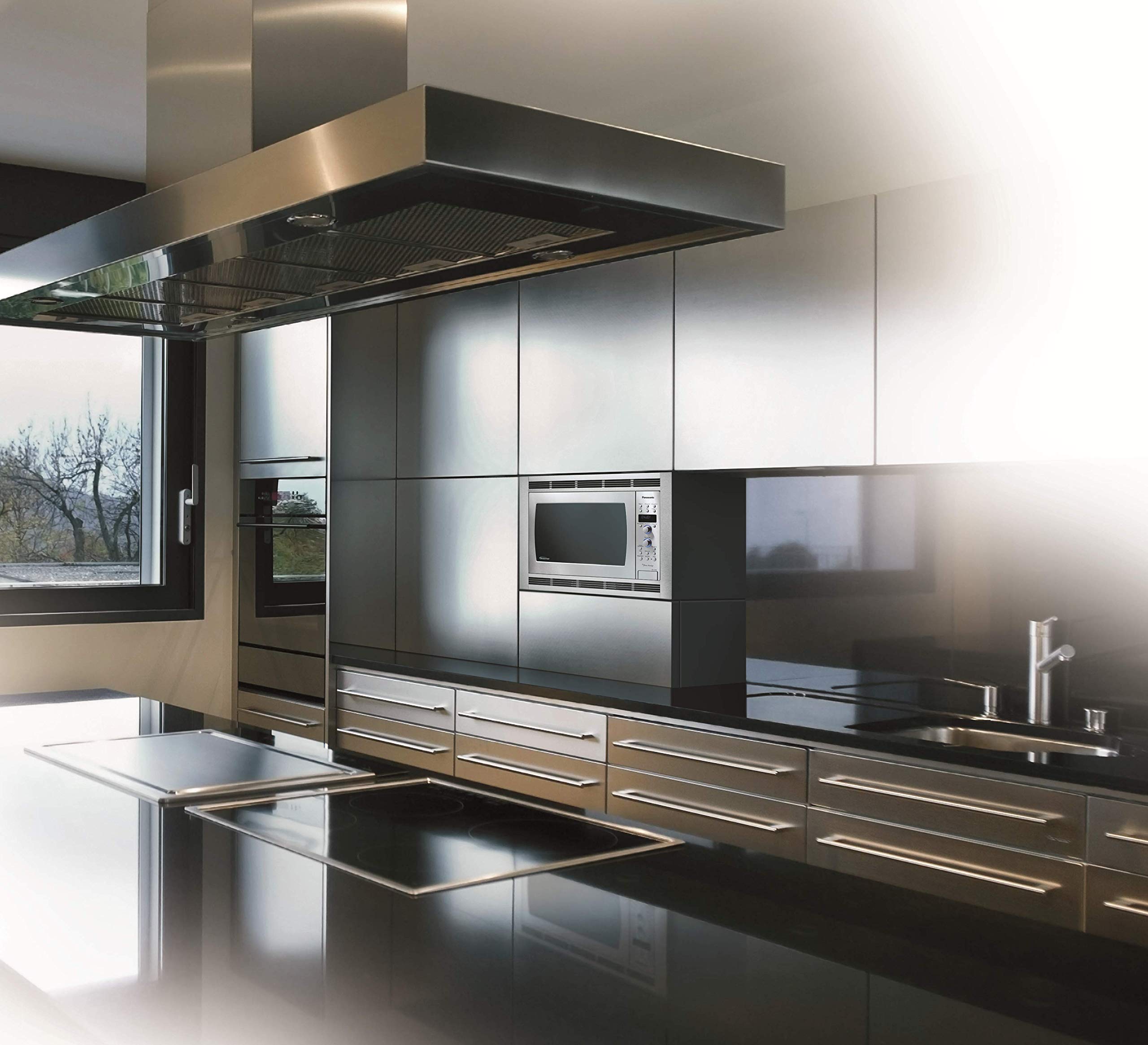 Panasonic 27-inch Stainless Steel Microwave Trim Kit NN-TK623GS – Compatible with NN-GN68KS 1.1 cu ft Microwave Oven | Perfect for Built-In Kitchen Installation & Seamless Cabinet Integration