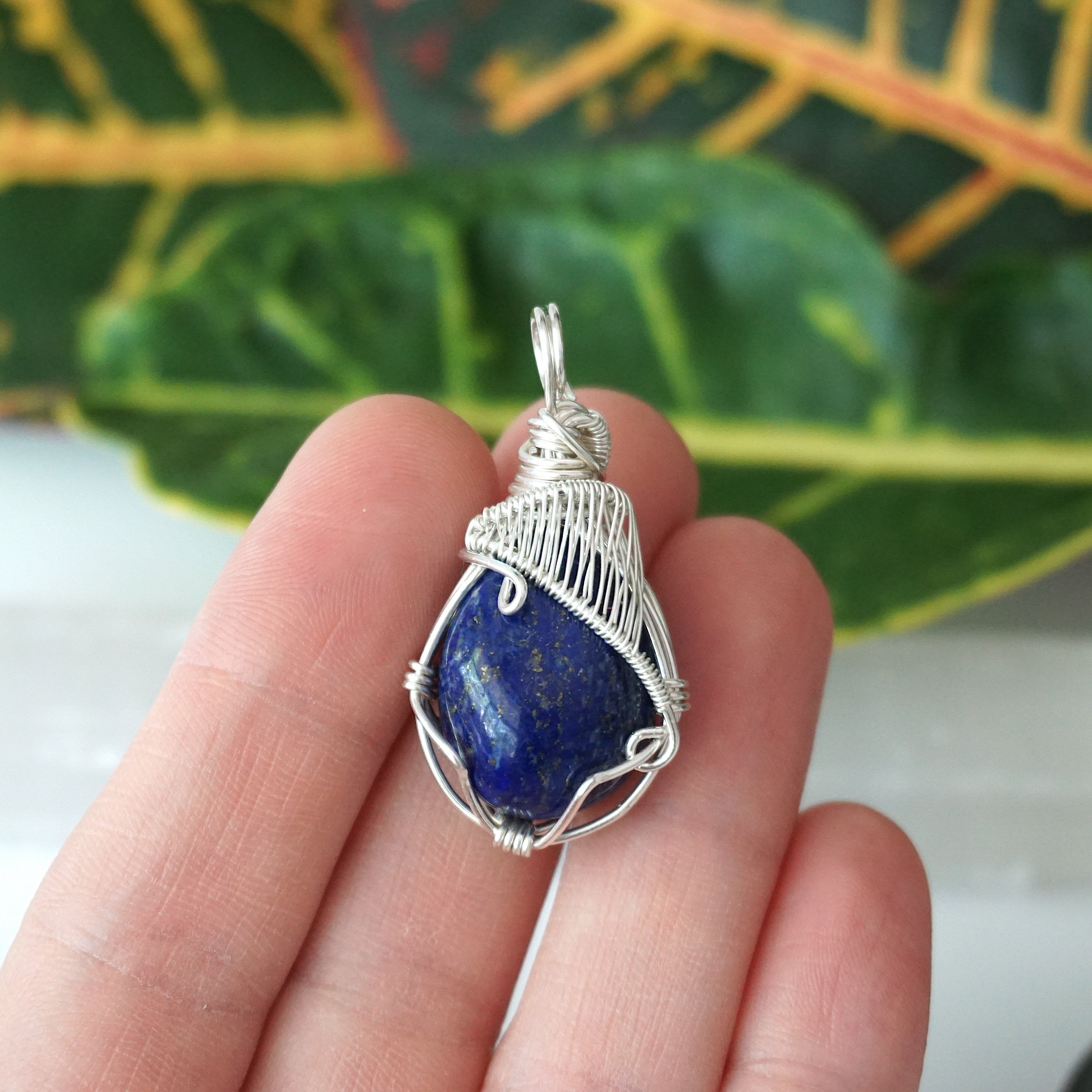Lapis Lazuli Necklace for Women - Genuine Blue Stone Jewelry for Healing & Spiritual Energy | Perfect for Meditation, Yoga & Gift Giving