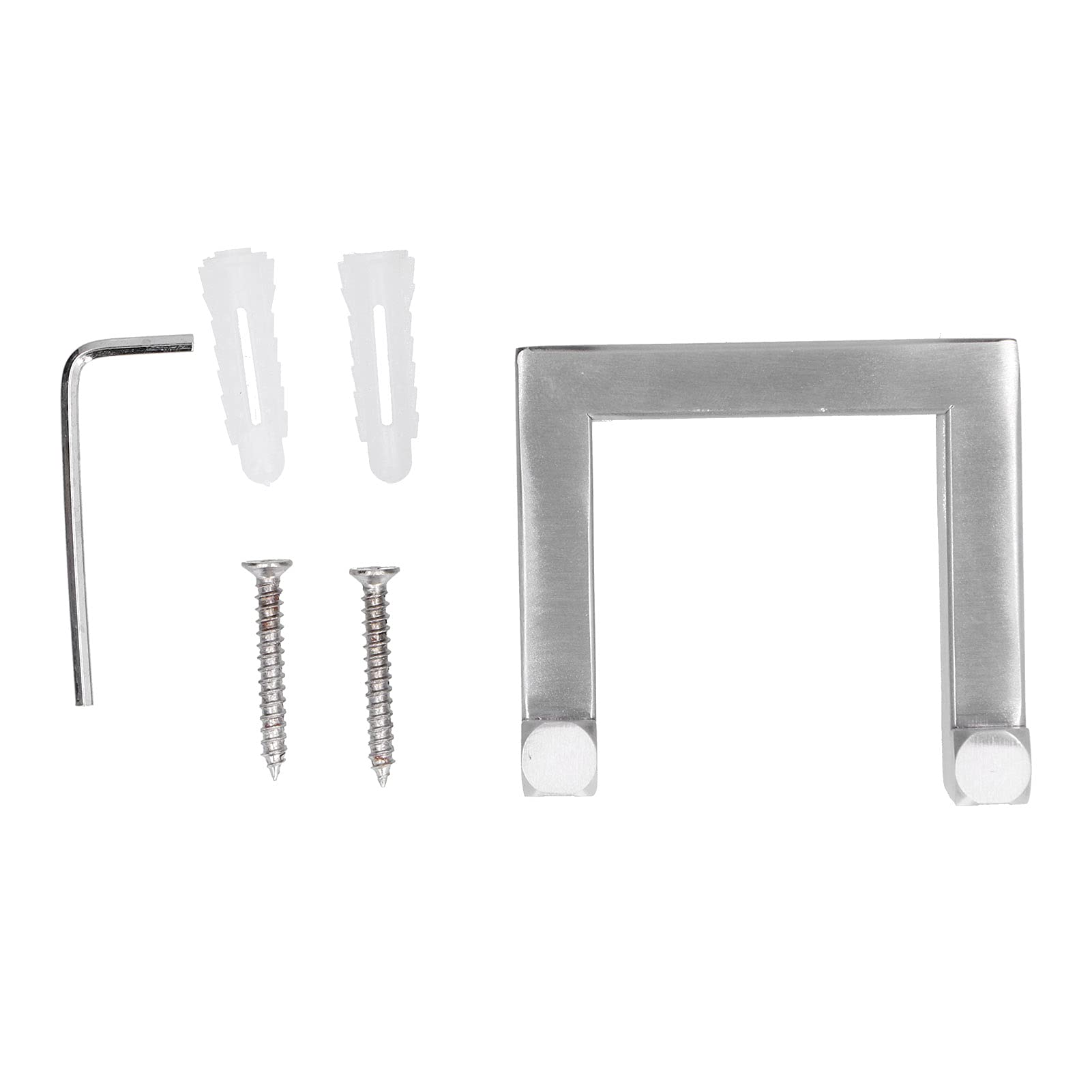 Stainless Steel Wall Mount Towel Hook & Shelf - Dual Hook Bathroom Towel Rack with Installation Kit for Home, Hotel & Spa | Space-Saving Storage for Bath Towels, Robes & Accessories