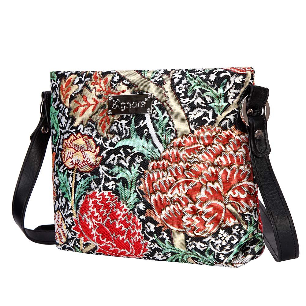 Signare Women's Tapestry Crossbody Bag - Bohemian Sling Shoulder Purse for Everyday Use, Travel & Festival Accessories | Lightweight & Stylish Handbag for Casual Outings