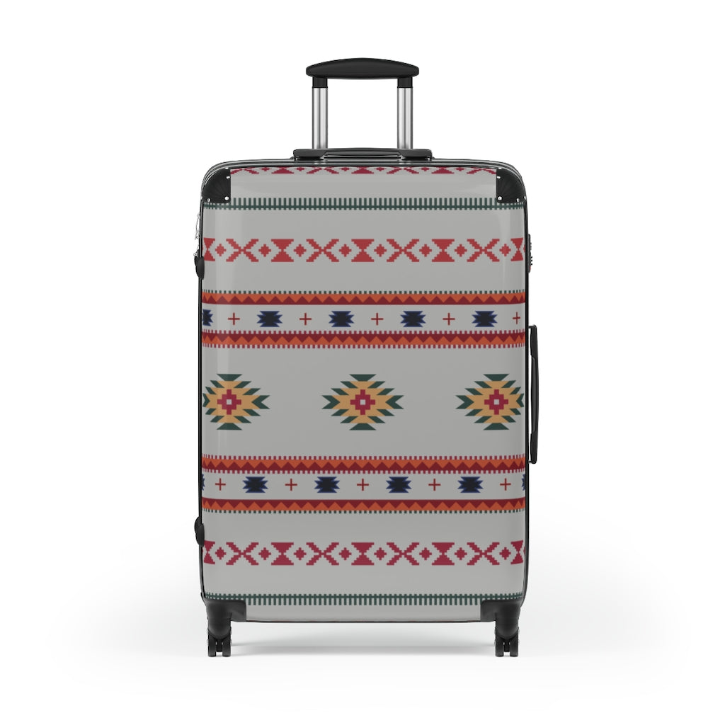 Gray Sahara Cabin Suitcase - Lightweight Carry On Luggage with Spinner Wheels for Air Travel & Weekend Getaways