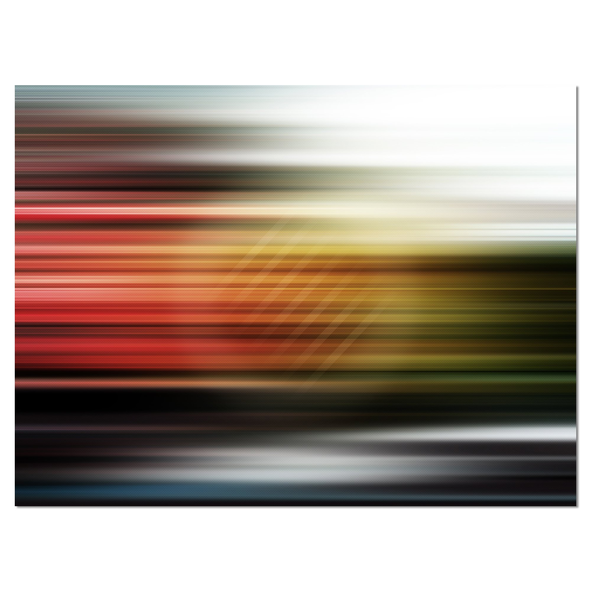 Modern Horizontal Lights Contemporary Art Canvas Print - Perfect for Living Room, Bedroom & Office Wall Decor
