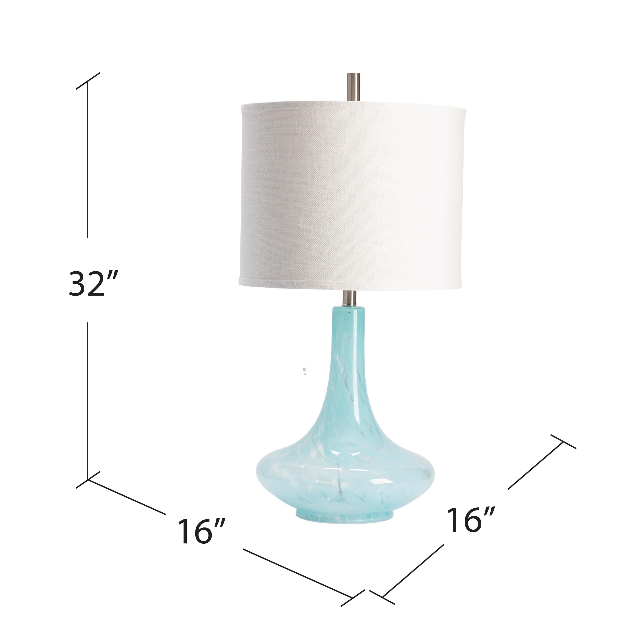 Crestview Collection Pasha Table Lamp - Modern Home Decor Lighting for Living Room, Bedroom & Office - Adjustable Brightness LED Desk Lamp with USB Port