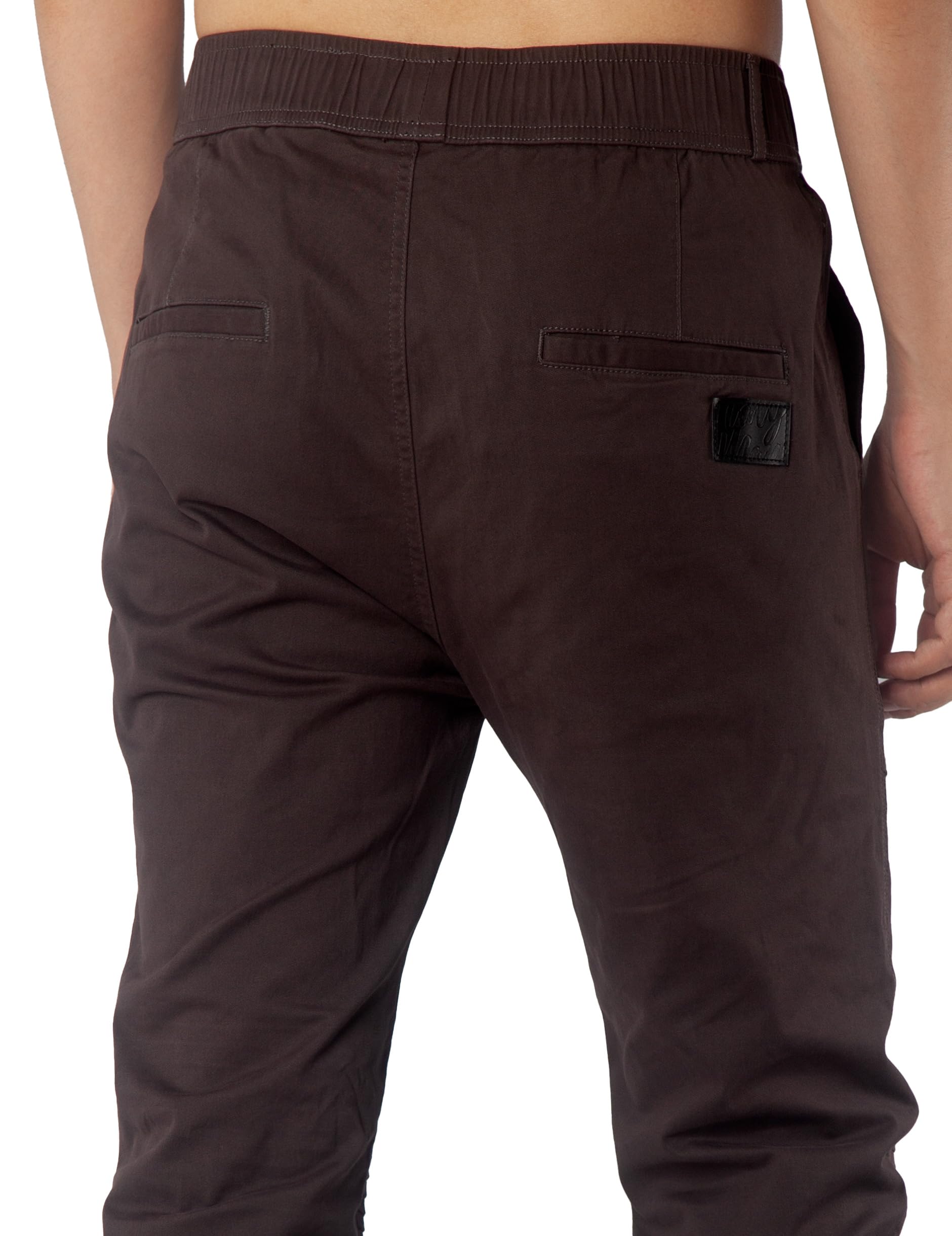 ITALYMORN Men's Joggers with Elastic Waistband & Pockets - Comfortable Twill Sweatpants for Travel, Gym, and Casual Wear | Breathable Lounge Pants for Running, Workout & Everyday Use