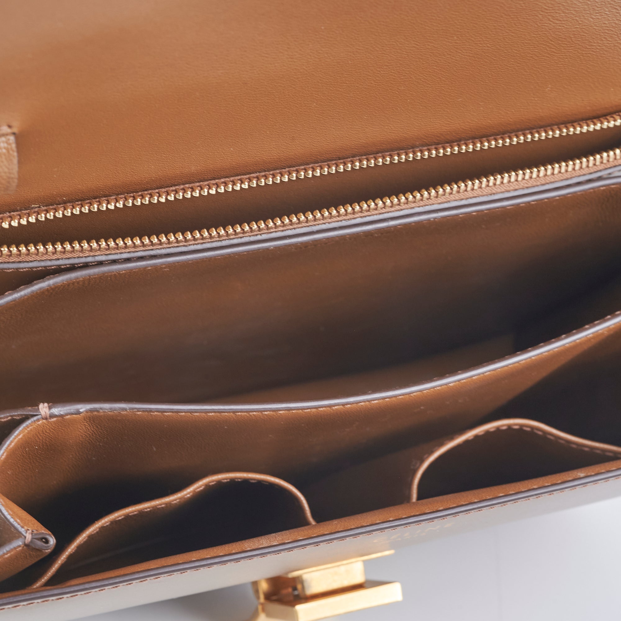 Celine Box Medium Bag in Caramel Brown - Luxury Leather Crossbody Handbag for Women | Perfect for Work, Travel & Everyday Use