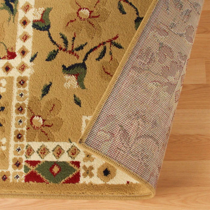 Floral Patchwork Area Rug - Soft Non-Slip Indoor Carpet for Living Room, Bedroom, Nursery - Boho Home Decor Accent Rug for Cozy Spaces