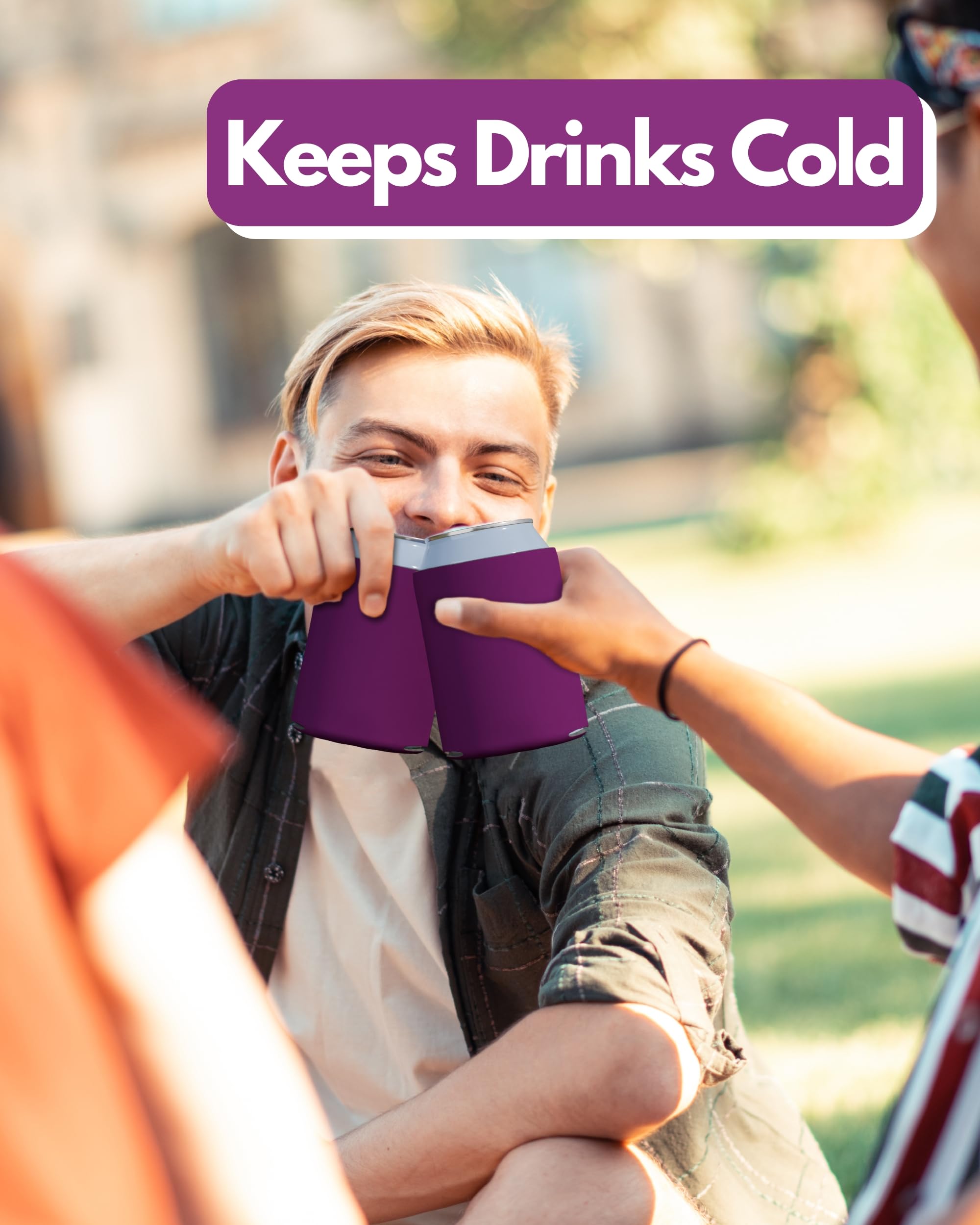200 Pack Fuchsia Blank Sublimation Can Cooler Sleeves - Insulated Foam Beer & Soda Holders for 12oz & 16oz Cans | Customizable Bulk Party Supplies | Perfect for BBQs, Tailgates & Outdoor Events